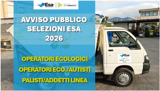 Nuova Selezione Operatori ESA 2026